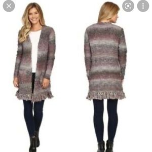 Lucky Brand Fringe Boho Cardigan